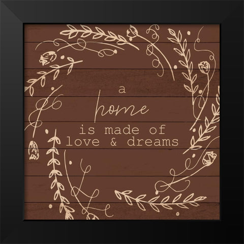A Home Black Modern Wood Framed Art Print by Allen, Kimberly