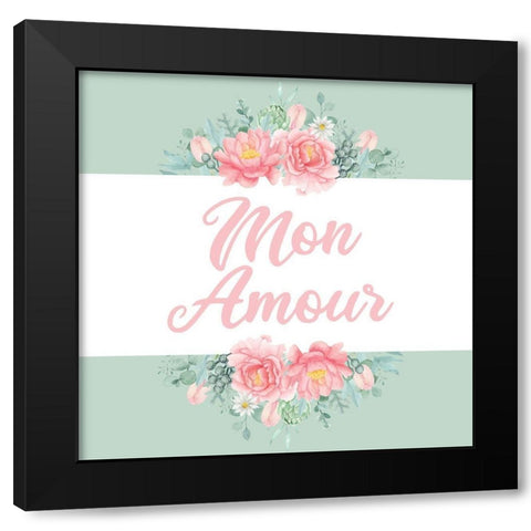 Mint Paris 2 Black Modern Wood Framed Art Print with Double Matting by Allen, Kimberly