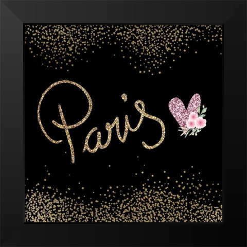 Paris 2 Black Modern Wood Framed Art Print by Allen, Kimberly