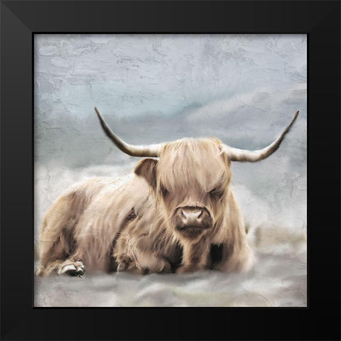 Highland Black Modern Wood Framed Art Print by Allen, Kimberly