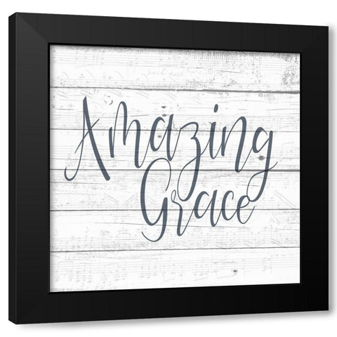 Amazing Grace Wood. Black Modern Wood Framed Art Print with Double Matting by Allen, Kimberly
