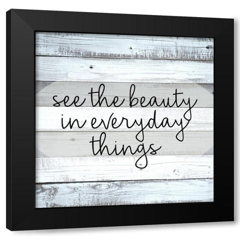 See Black Modern Wood Framed Art Print with Double Matting by Allen, Kimberly