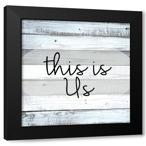 This Is Black Modern Wood Framed Art Print by Allen, Kimberly