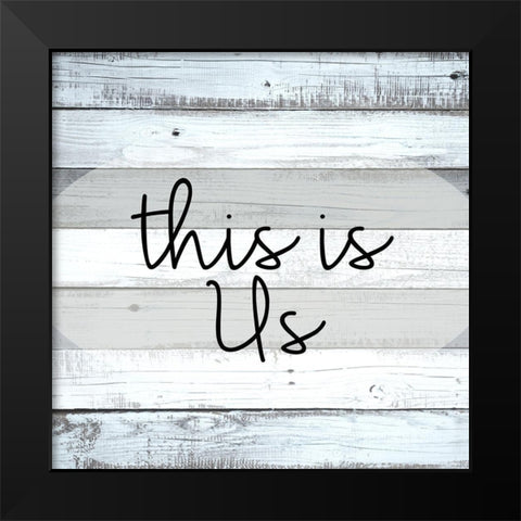 This Is Black Modern Wood Framed Art Print by Allen, Kimberly