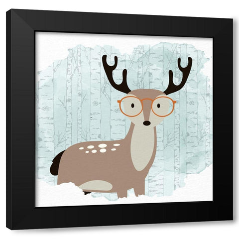 Forest Fun 2 Black Modern Wood Framed Art Print with Double Matting by Allen, Kimberly