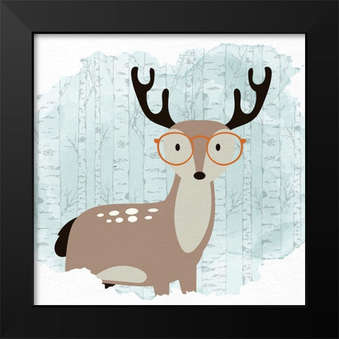 Forest Fun 2 Black Modern Wood Framed Art Print by Allen, Kimberly