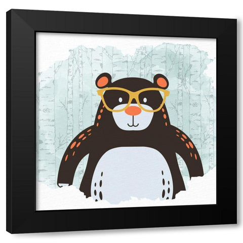 Forest Fun 4 Black Modern Wood Framed Art Print by Allen, Kimberly