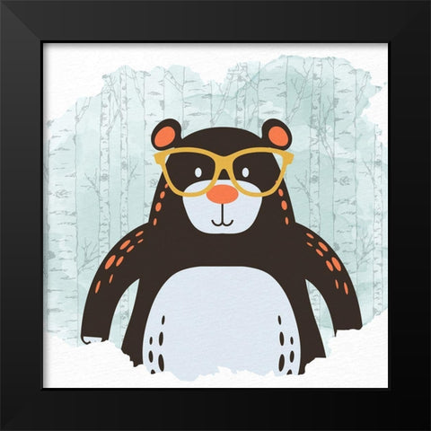 Forest Fun 4 Black Modern Wood Framed Art Print by Allen, Kimberly