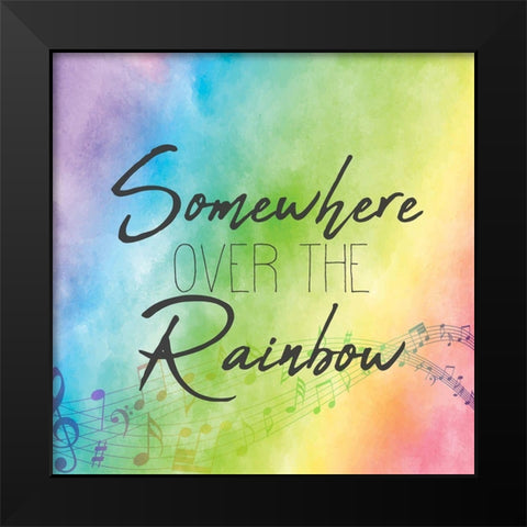 Somewhere 1 Black Modern Wood Framed Art Print by Allen, Kimberly