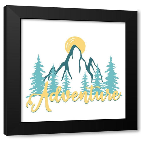 Little Man 2 Black Modern Wood Framed Art Print with Double Matting by Allen, Kimberly