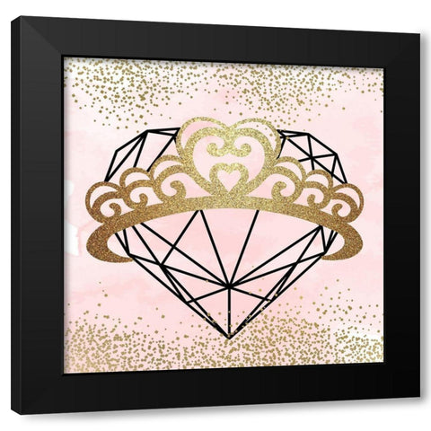 Little Princess Pink 2 Black Modern Wood Framed Art Print by Allen, Kimberly
