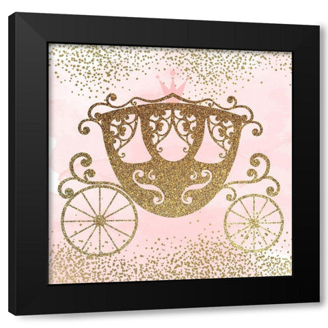 Little Princess Pink 3. Black Modern Wood Framed Art Print by Allen, Kimberly