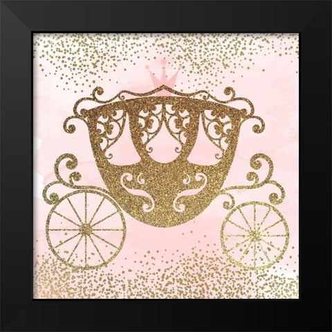 Little Princess Pink 3. Black Modern Wood Framed Art Print by Allen, Kimberly