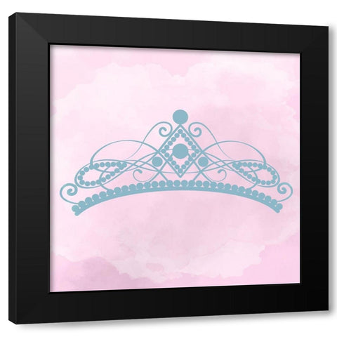 Princess Crown 1 Black Modern Wood Framed Art Print by Allen, Kimberly