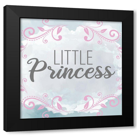 Princess Crown 2 Black Modern Wood Framed Art Print with Double Matting by Allen, Kimberly
