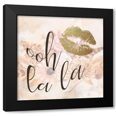 Paris Fall Blooms 3 Black Modern Wood Framed Art Print by Allen, Kimberly