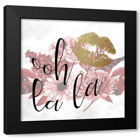 Paris Fall Blooms 3 v2 Black Modern Wood Framed Art Print by Allen, Kimberly