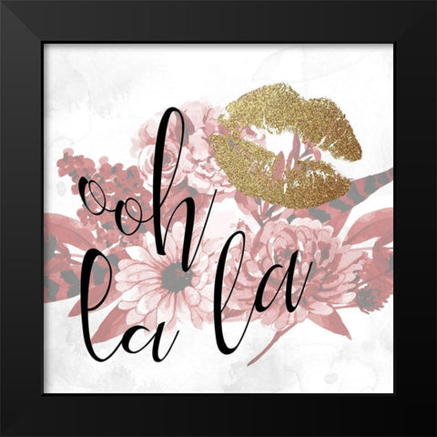 Paris Fall Blooms 3 v2 Black Modern Wood Framed Art Print by Allen, Kimberly