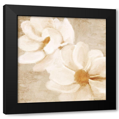 Warm Floral 1 Black Modern Wood Framed Art Print with Double Matting by Allen, Kimberly
