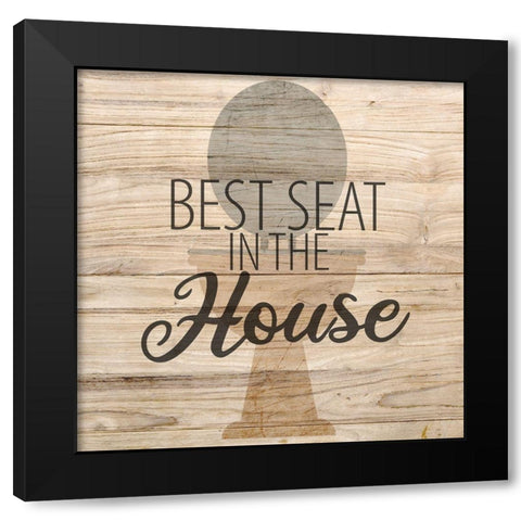 Best Seat Black Modern Wood Framed Art Print with Double Matting by Allen, Kimberly