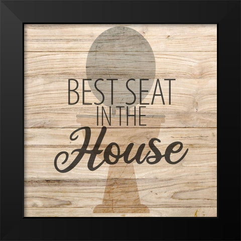 Best Seat Black Modern Wood Framed Art Print by Allen, Kimberly