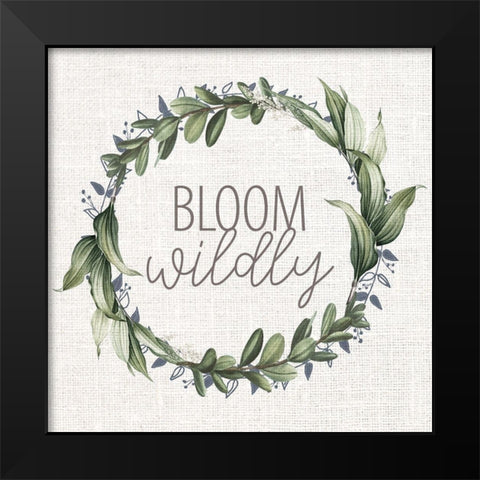 Live Simply Bloom 2 Black Modern Wood Framed Art Print by Allen, Kimberly