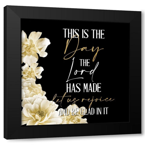 He Will Take Care 1 Square Black Modern Wood Framed Art Print by Allen, Kimberly