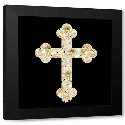 He Will Take Care 2 Square Black Modern Wood Framed Art Print by Allen, Kimberly