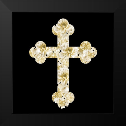 He Will Take Care 2 Square Black Modern Wood Framed Art Print by Allen, Kimberly