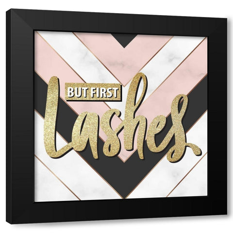 Lashes 1 Black Modern Wood Framed Art Print by Allen, Kimberly