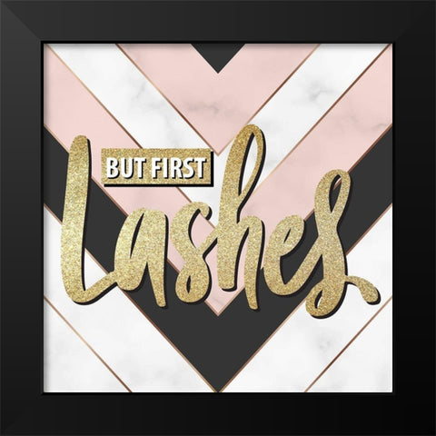 Lashes 1 Black Modern Wood Framed Art Print by Allen, Kimberly