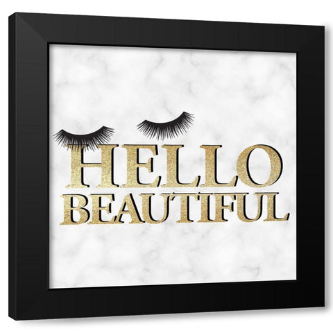 Lashes 2 Black Modern Wood Framed Art Print by Allen, Kimberly