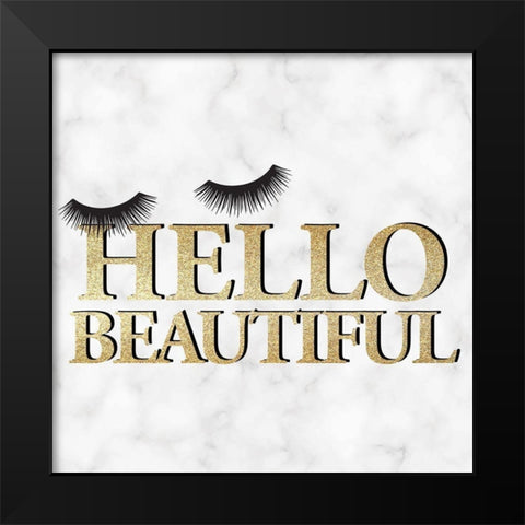 Lashes 2 Black Modern Wood Framed Art Print by Allen, Kimberly