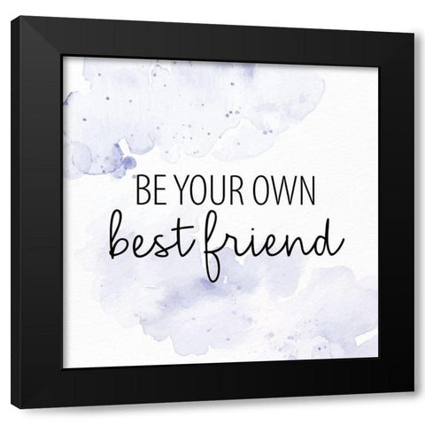 Bestfriend Black Modern Wood Framed Art Print with Double Matting by Allen, Kimberly