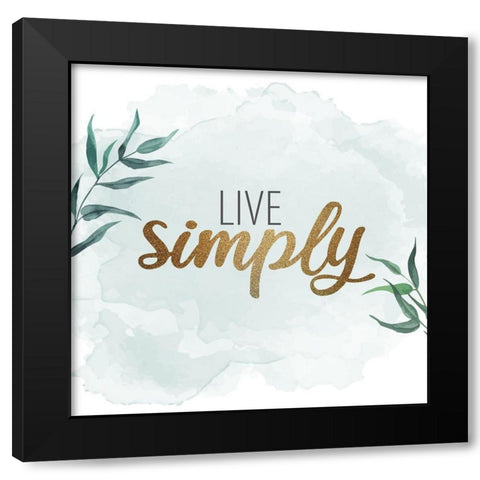 Gratitude Enough 3 Black Modern Wood Framed Art Print with Double Matting by Allen, Kimberly