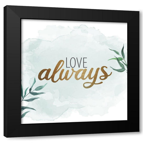 Gratitude Enough 4 Black Modern Wood Framed Art Print with Double Matting by Allen, Kimberly