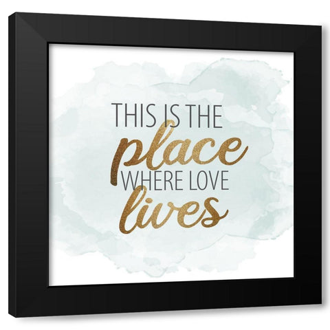 Gratitude Enough 5 Black Modern Wood Framed Art Print by Allen, Kimberly