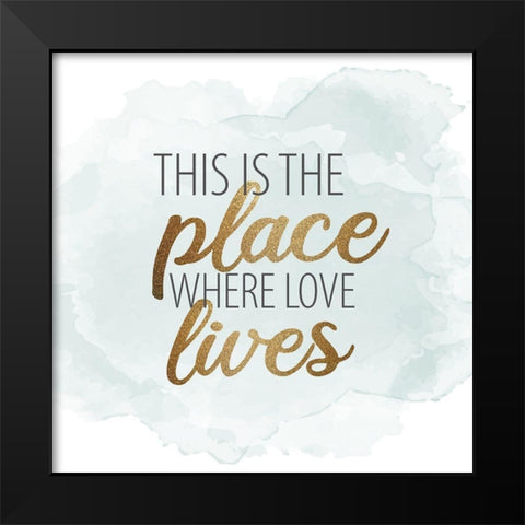 Gratitude Enough 5 Black Modern Wood Framed Art Print by Allen, Kimberly