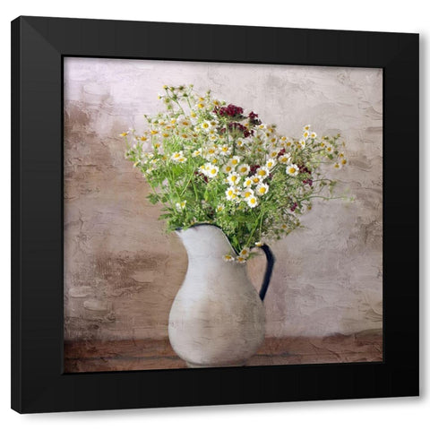 Porcelain Vase Black Modern Wood Framed Art Print by Allen, Kimberly
