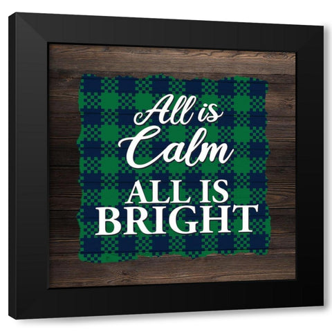 Snowflake Winter 2 Black Modern Wood Framed Art Print by Allen, Kimberly