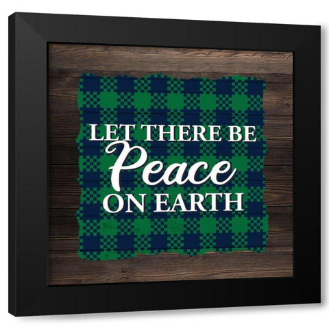 Snowflake Winter 4 Black Modern Wood Framed Art Print by Allen, Kimberly