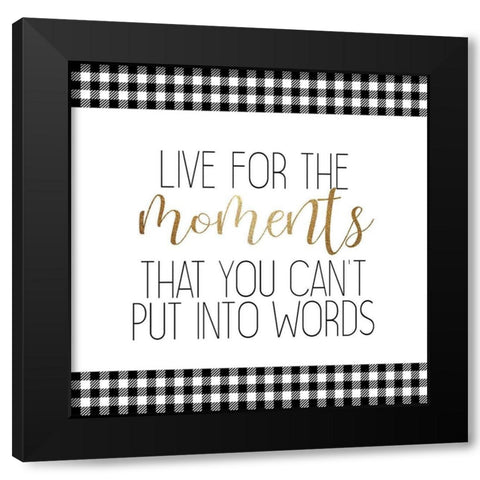 Little Moments 3 Black Modern Wood Framed Art Print by Allen, Kimberly
