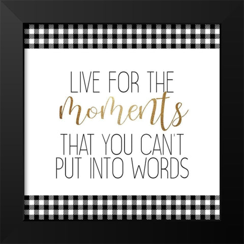 Little Moments 3 Black Modern Wood Framed Art Print by Allen, Kimberly