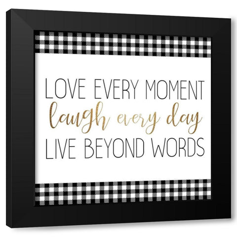 Little Moments 4 Black Modern Wood Framed Art Print by Allen, Kimberly
