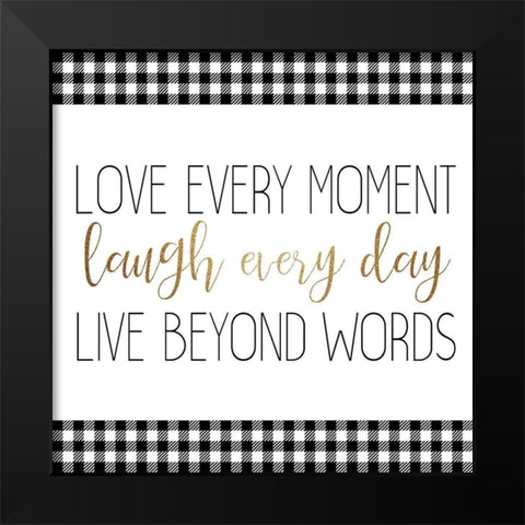 Little Moments 4 Black Modern Wood Framed Art Print by Allen, Kimberly