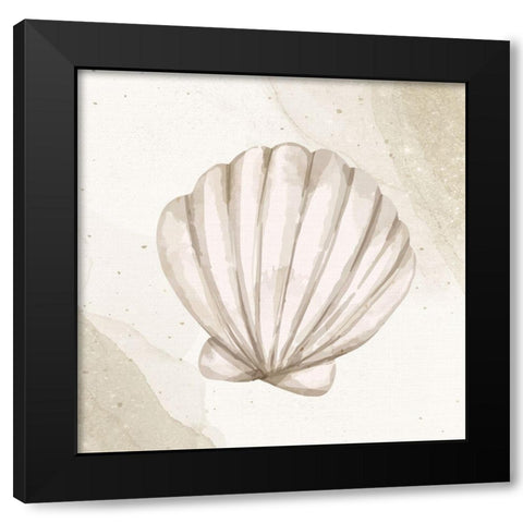 Calming Shell 2 Black Modern Wood Framed Art Print by Allen, Kimberly