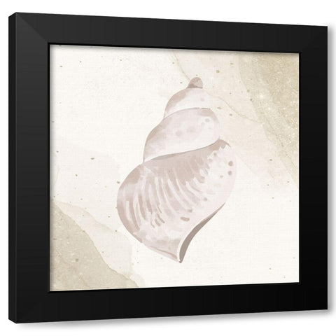 Calming Shell 4 Black Modern Wood Framed Art Print by Allen, Kimberly