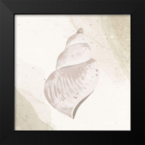 Calming Shell 4 Black Modern Wood Framed Art Print by Allen, Kimberly