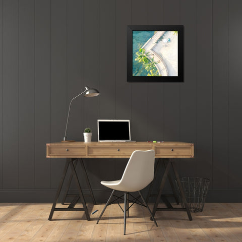 From the Top 3 Black Modern Wood Framed Art Print by Allen, Kimberly