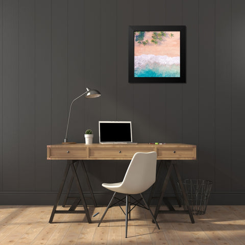 Pink Sands Black Modern Wood Framed Art Print by Allen, Kimberly
